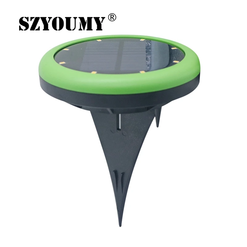 

SZYOUMY Solar Powered Ground Light Waterproof Garden Pathway Deck Lights With 8 LEDs Solar Lamp for Home Yard Driveway Lawn Road