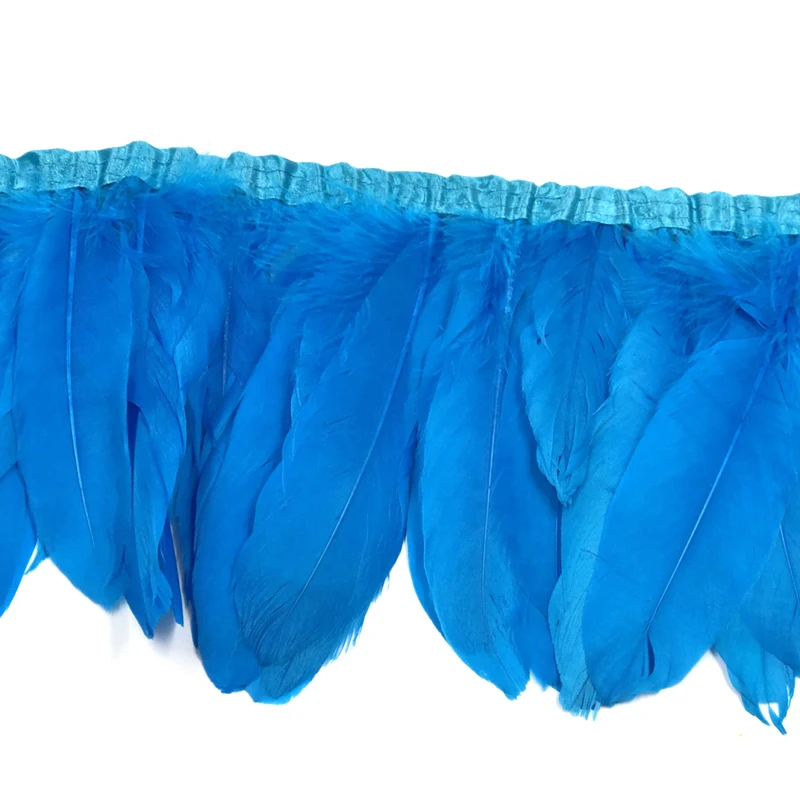 blue goose feather trim 2