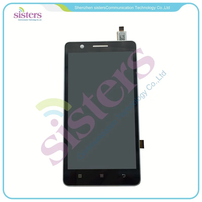 LEN0033 Black White Original Full LCD Display Touch Screen Digitizer Assembly With Frame Replacement Repair Parts For Lenovo A536 (2)