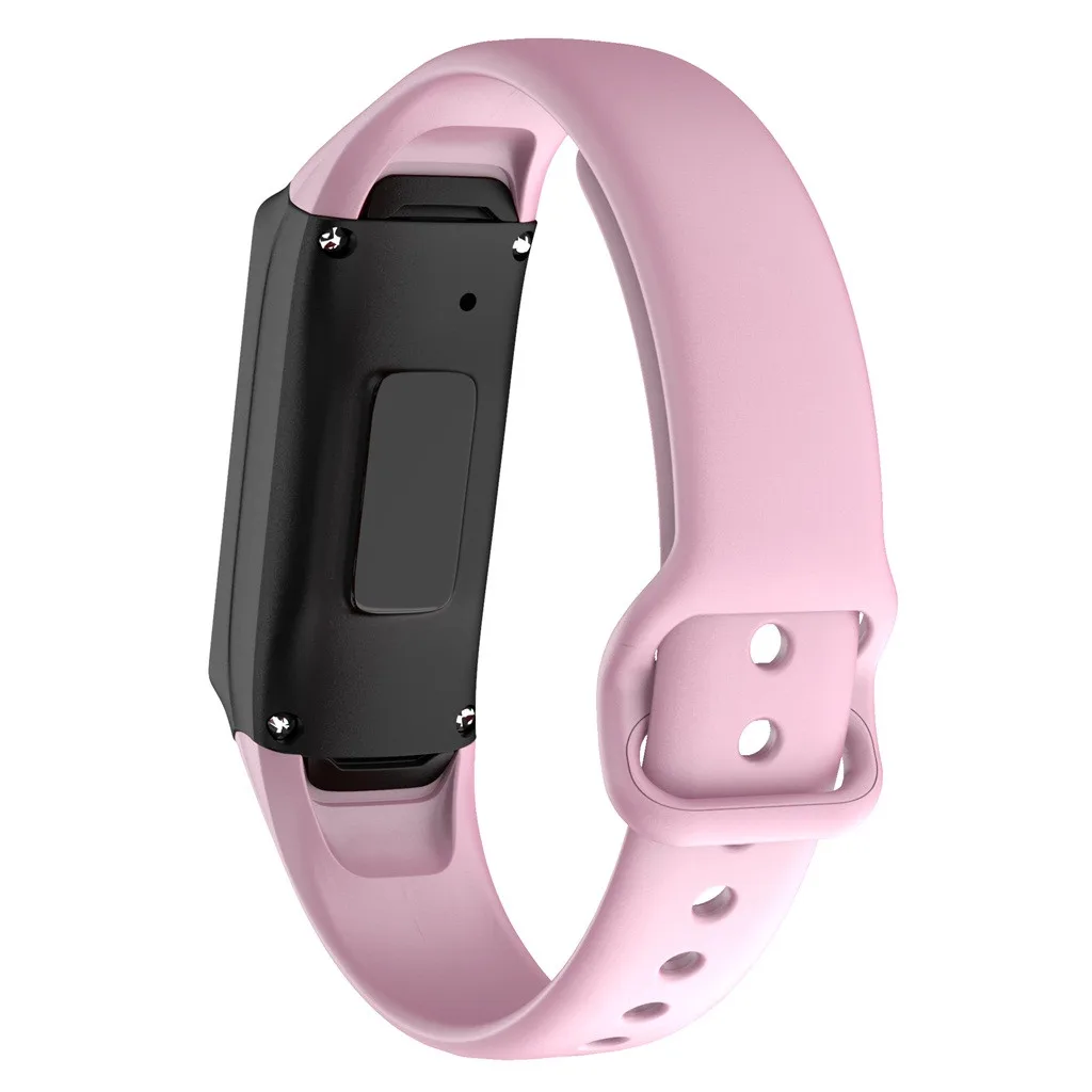 Ремешок на запястье мягкий силиконовый браслет для samsung Galaxy fit Смарт-часы замена для мужчин t Band спортивные роскошные женские мужские часы ремешок 19Je21