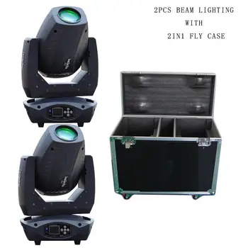 

LED moving head 200W wash beam gobo frost 7-30 degree 3IN1 Spot light with 2in1 fly case