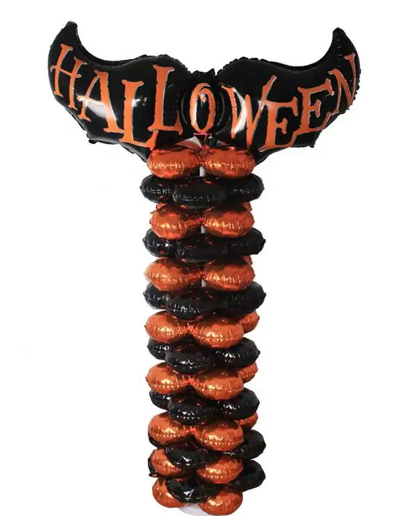 Привидениями Halloween Party Аксессуары Фольга шар Скелет жуткий призрак летучая мышь Тыква Фольга гелий Шарики красочные сумки наполнитель подарок