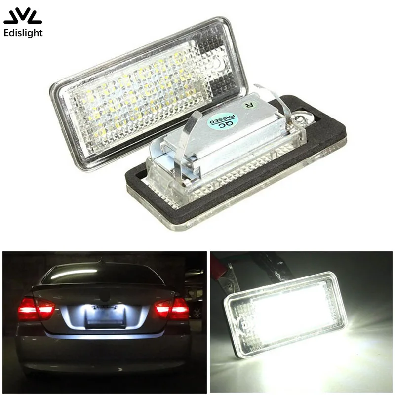 Edis светильник автомобильный s 6 Вт 18SMD Ошибок Белый светодиодный номерной знак