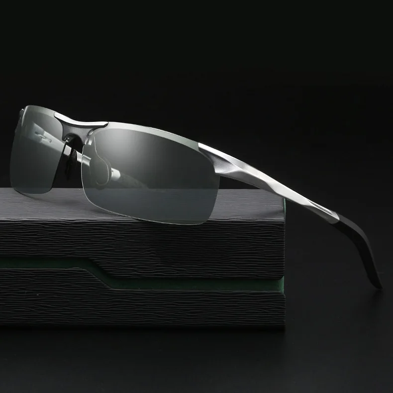 YSO фотохромные солнцезащитные очки мужские поляризованные очки алюминиевая магниевая рамка HD линзы солнцезащитные очки Винтажные Солнцезащитные очки 8177