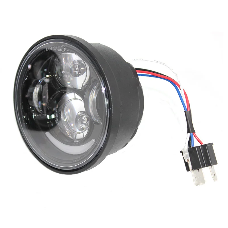  FADUIES 1 Pair 4.5 inch Motorcycle Led Headlight High Low Beam With DRL Angle Eyes For Harley-Motor - 32728836510