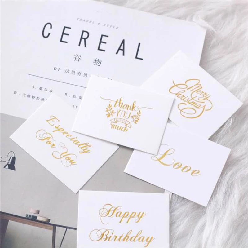 20 шт/свадебные приглашения Поздравительные открытки с днем рождения маленькие