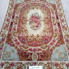 10 K 4'X6' французский стиль рукодельные ковры, новозеландская шерсть ковры цветочный дизайн