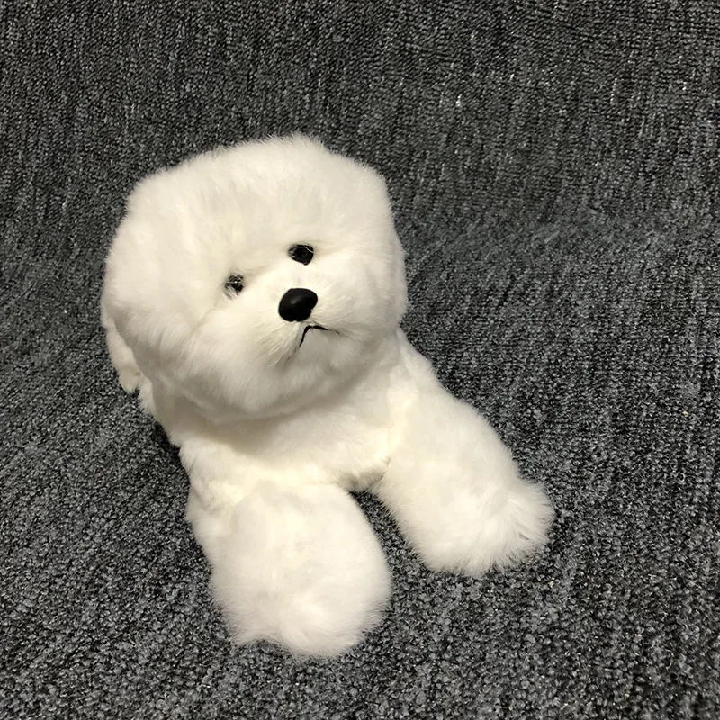 large bichon frise stuffed animal