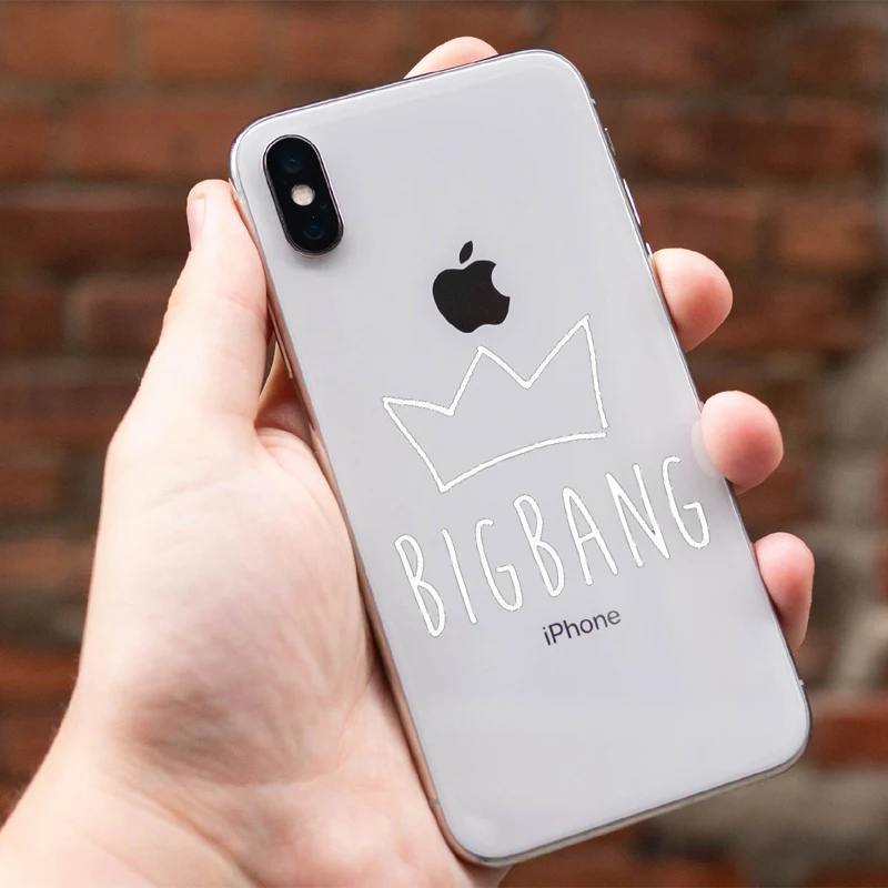 Чехол BIG BANG для iPhone XS MAX XR BIGBANG мягкий силиконовый чехол телефона 7 8 6 6S 5S SE 6SPlus 7Plus 8Plus