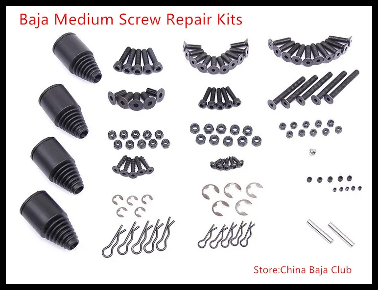 Baja Medium Screw Repair Kits for 1/5 hpi baja 5b parts rovan km rc