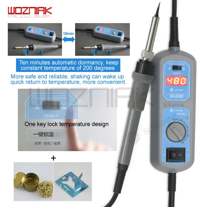 SS 928D Auto Sleep High power Thermoelectric Soldering Iron Major