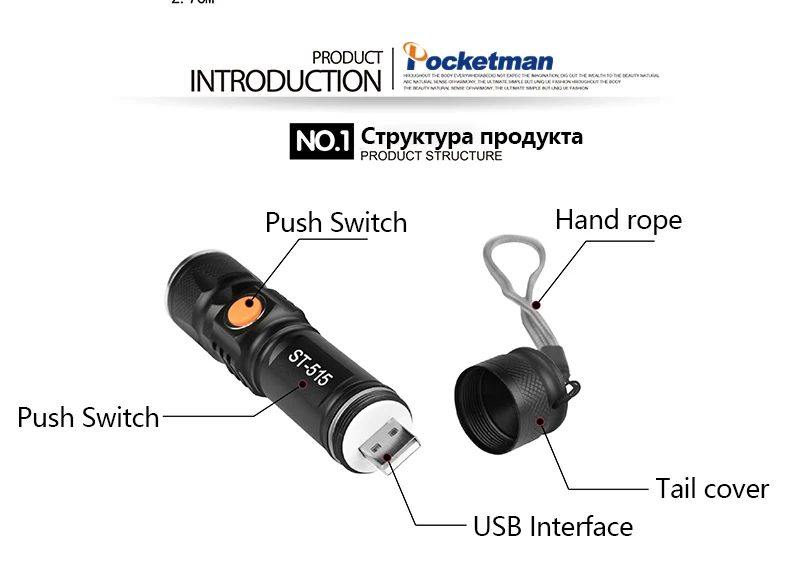 USB фонарик Перезаряжаемые XML-T6 8000LM светодиодный тактический фонарь Водонепроницаемый Фонари Увеличить Свет для велосипедов Открытый Встроенный Батарея