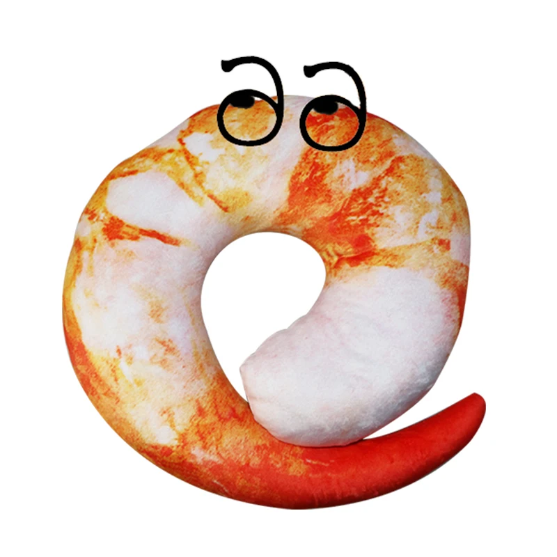 kawaii shrimp stuffed plush toys for children doll...