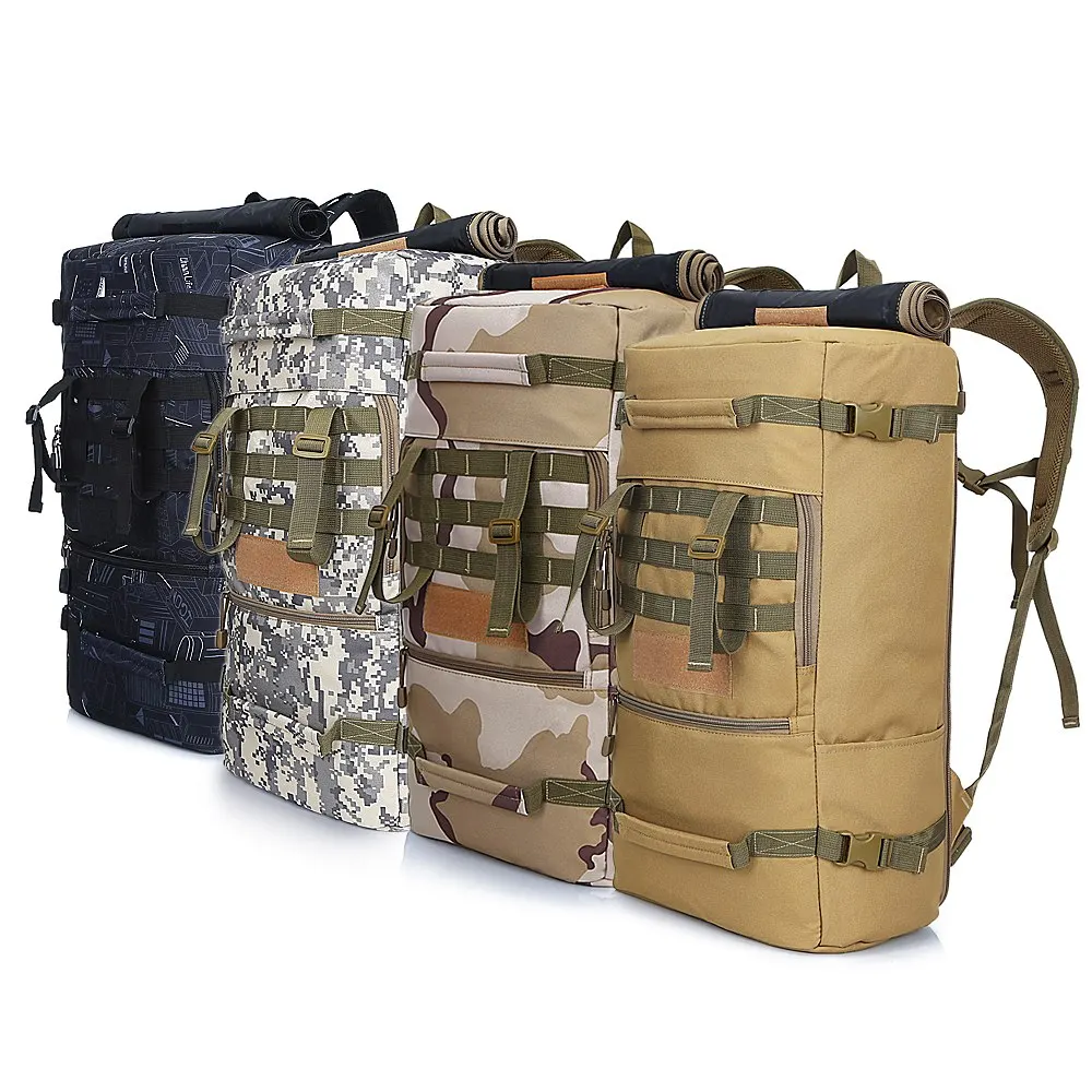 

50L Hiking Backpack Outdoor Tactical Backpack Breathable Waterproof Large Capacity Travel Bag Trekking Rucksack for Hiking