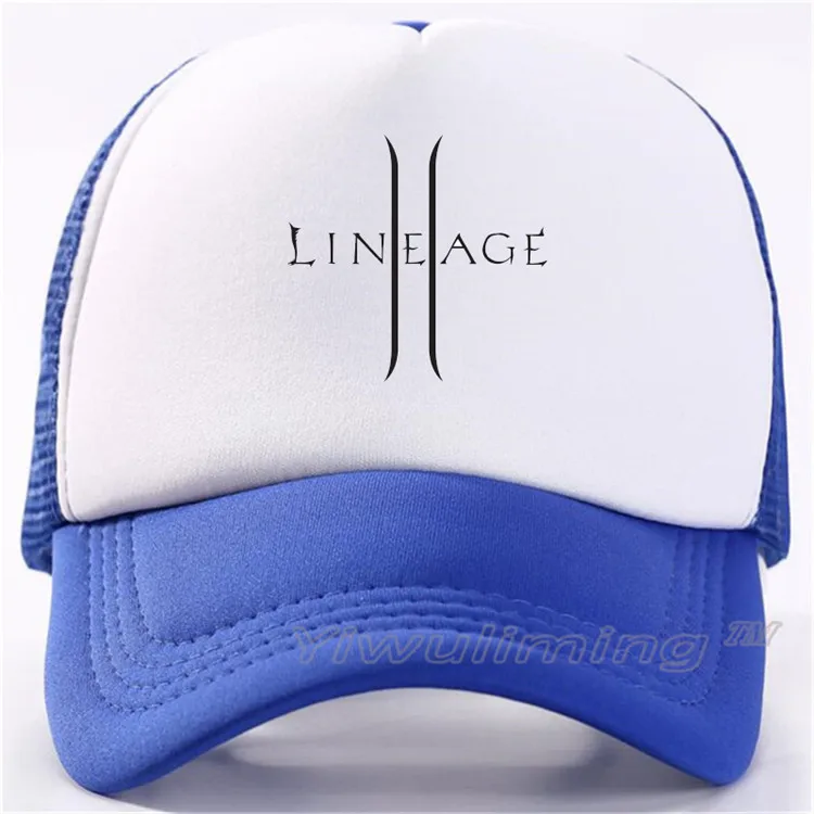 2 Новые летние бейсболки lineage, крутые Летние черные бейсболки для взрослых, крутые сетчатые кепки для дальнобойщиков, кепки для мужчин, регулируемые - Цвет: 2