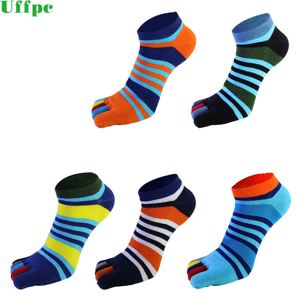 

5 Pairs/lots summer New Mens Socks Cotton Five Finger Socks Casual Toe Socks Breathable Calcetines Ankle Socks For Men