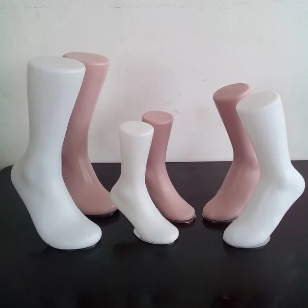 

Free Shipping!! High Level Fashionable One Set/3 pieces Male Female Child Plastic Mannequin Foot Manikin On Sale