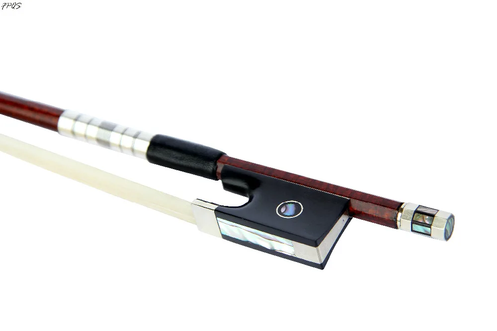 

Nickel Silver Parts Carbon Firber Bow Brazil wood Mounted Round Stick violin bow FP8031
