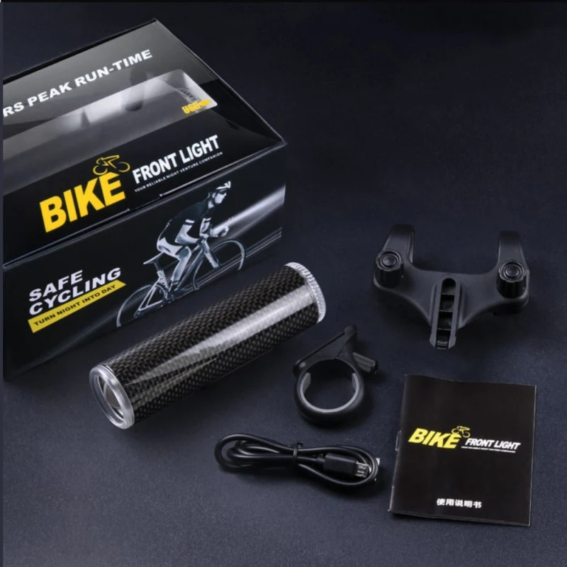 Limited Edition Bike Accessories Bicycle Handlebar Lithium Light Anti-dazzle Highlight USB Charging Night Ride German Standard
