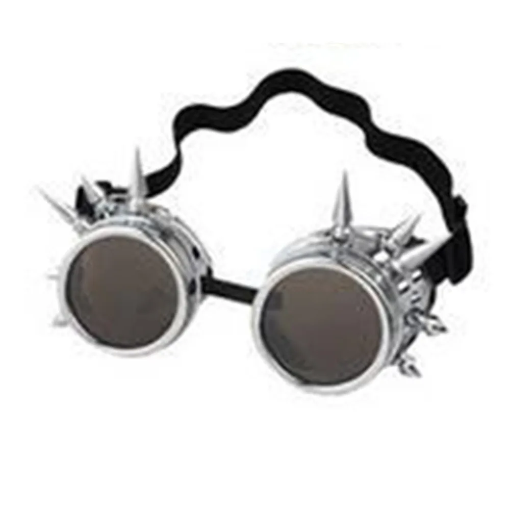 Винтажные кибер-очки в стиле стимпанк, 3D, линзы в виде черепа, солнцезащитные очки в стиле ретро, панк, готика, очки с заклепками, сварочные очки в готическом стиле на Хэллоуин