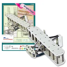 Кэндис Го! 3D головоломки Умный& Днем бумажная модель DIY собрать игрушки Райт флаер самолета подарок на день рождения 1 шт