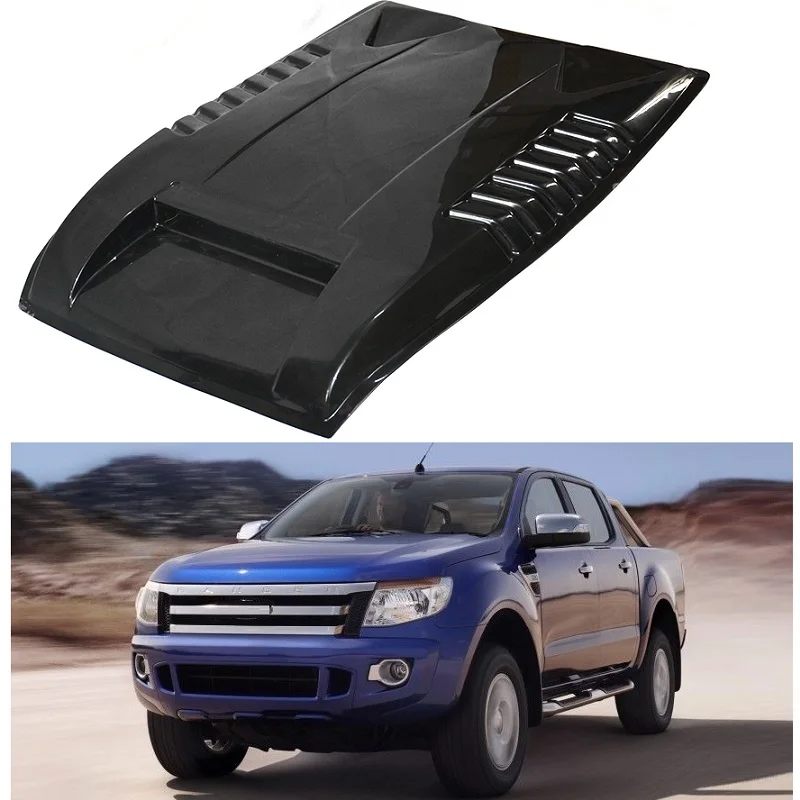 

EXTERIOR AUTO ACCESSORIES 4X4 CAR PARTS BONNET SCOOP COVER FRONT TRIMS VENT COVERS FIT FOR RANGER T6 2012-2014 PICKUP CAR COVER