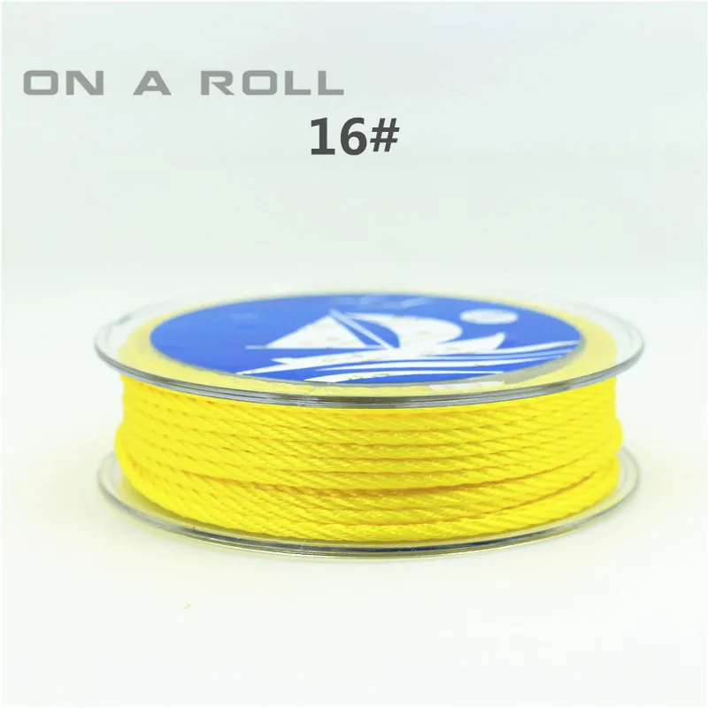 2 мм нить веревка шнур ремень ожерелье бисер веревка для китайского Плетеный узел DIY 14 цветов 6 м/рулон - Цвет: 16