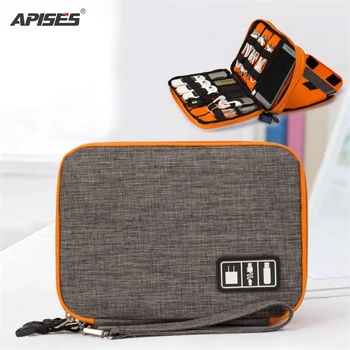 

waterproof oxford multifunction table pc bag pouch for ipad Xiaomi huawei pad usb cable power bank travel storage bags