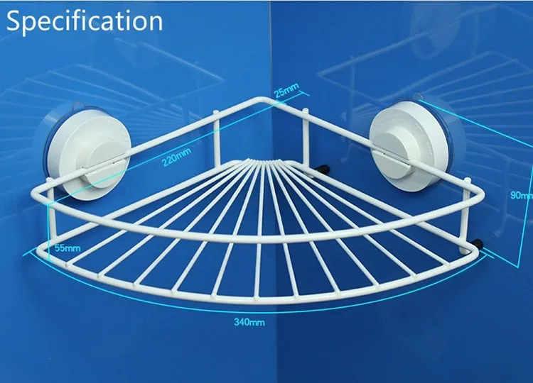 Присоска из нержавеющей стали, настенная угловая вешалка для ванной, органайзер для ванной комнаты, стеллаж для хранения ванной комнаты