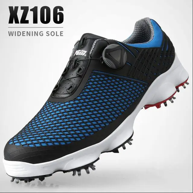 PGM Anti-skid Golf Shoes Men's Waterproof Breathable Sports Shoes Rotary Shoelaces Patented Side Slip-proof Golf Sneakers   PGM Anti-skid Golf Shoes Men's Waterproof Breathable Sports Shoes Rotary Shoelaces Patented Side Slip-proof Golf Sneakers