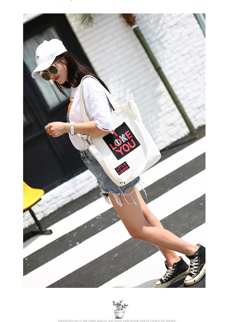 Literature And Art Messenger Bag Japanese Dual Canvas Shoulder Bag Student Korean Harajuku Joker Simple Handbag Shopping Bag02