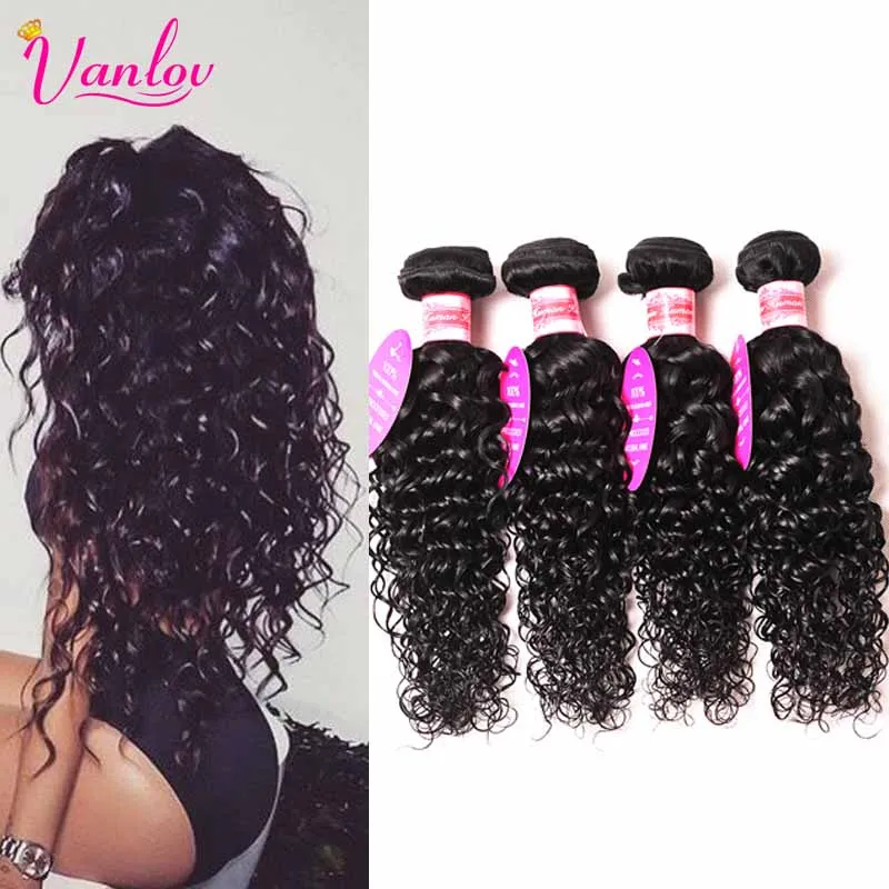 

Peruvian Virgin Hair Water Wave Peruvian Curly Hair Water Wave Peruvian Hair Bundles 4 Bundles Curly Weave Wet  Wavy Virgin Hair