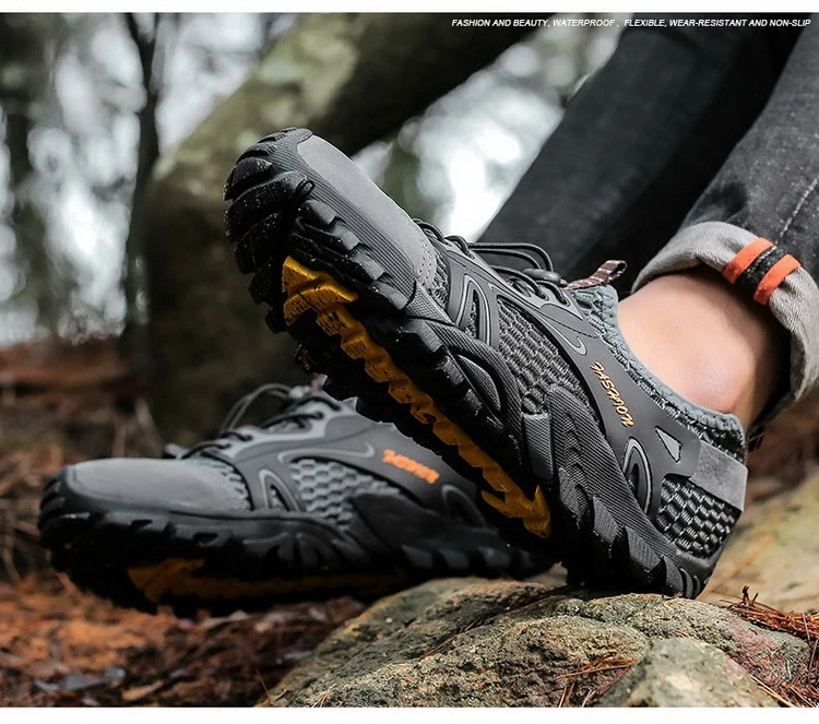 Verão dos Homens a Montante Chinelos de Praia Esporte ao ar Calçados de Pesca Tênis Trekking Água Aqua Sapatos Malha Respirável Livre 2020 Rio 19 2019 verão dos homens a montante tênis