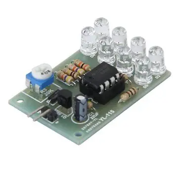 

12V Breathe Light LED Flashing Lamp Parts Electronic DIY Module LM358 Chip 8 LED