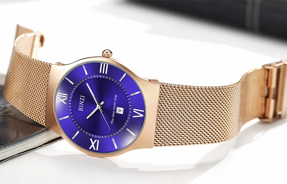 Quartz Watch Men 2018 Luxury Brand Watches Waterproof Full Steel Mesh Men Business Wrist Watch Zegarki Meskie Relogio Masculino (11)