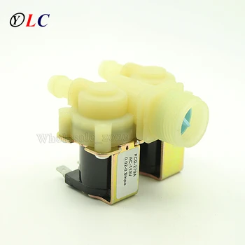 

3/4" Normally Closed Water Electric Solenoid Valve AC 110V Inflow Inlet Flow Switch 0.8Mpa one Inflow Two Out