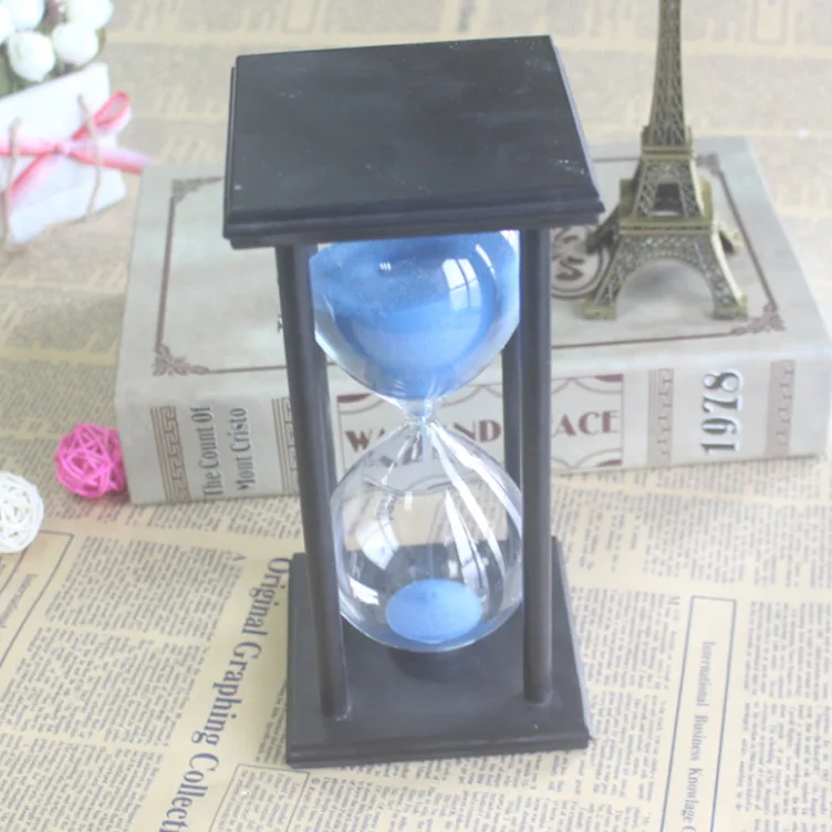 1 шт. горячая Распродажа современные деревянные 60 минут песочные часы таймер часы подарок на Рождество на день рождения игрушечные украшения JY 1194-4