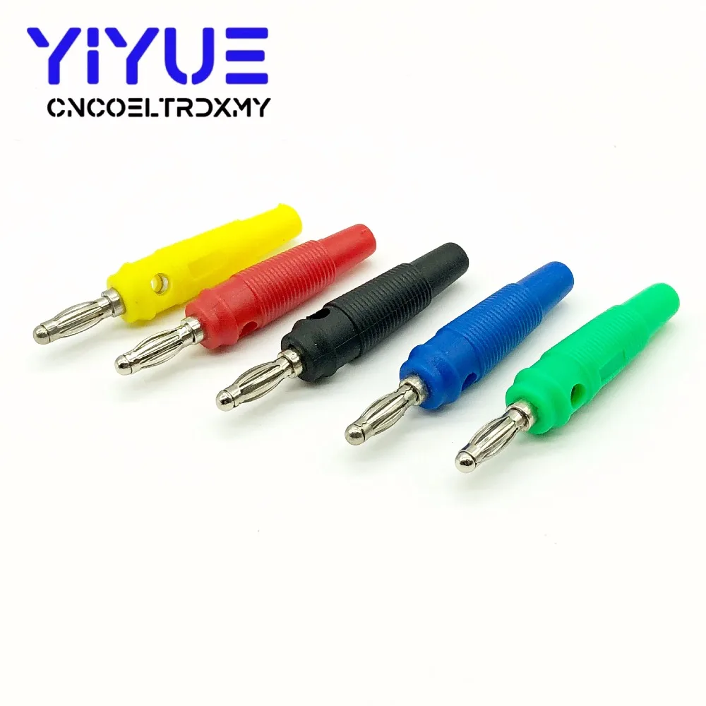 4MM Banana Plug Audio Speaker Connectors Amplifier Speaker Binding Post 4mm Banana Jack Plug For Cable Terminals (4)