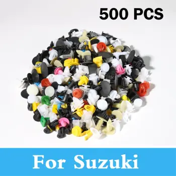

500pcs Mixed Auto Bumper Clips Fastener Rivet Door For Suzuki Reno Splash Swift Kei Kizashi Liana Sx4 Twin Verona Jimny Ignis