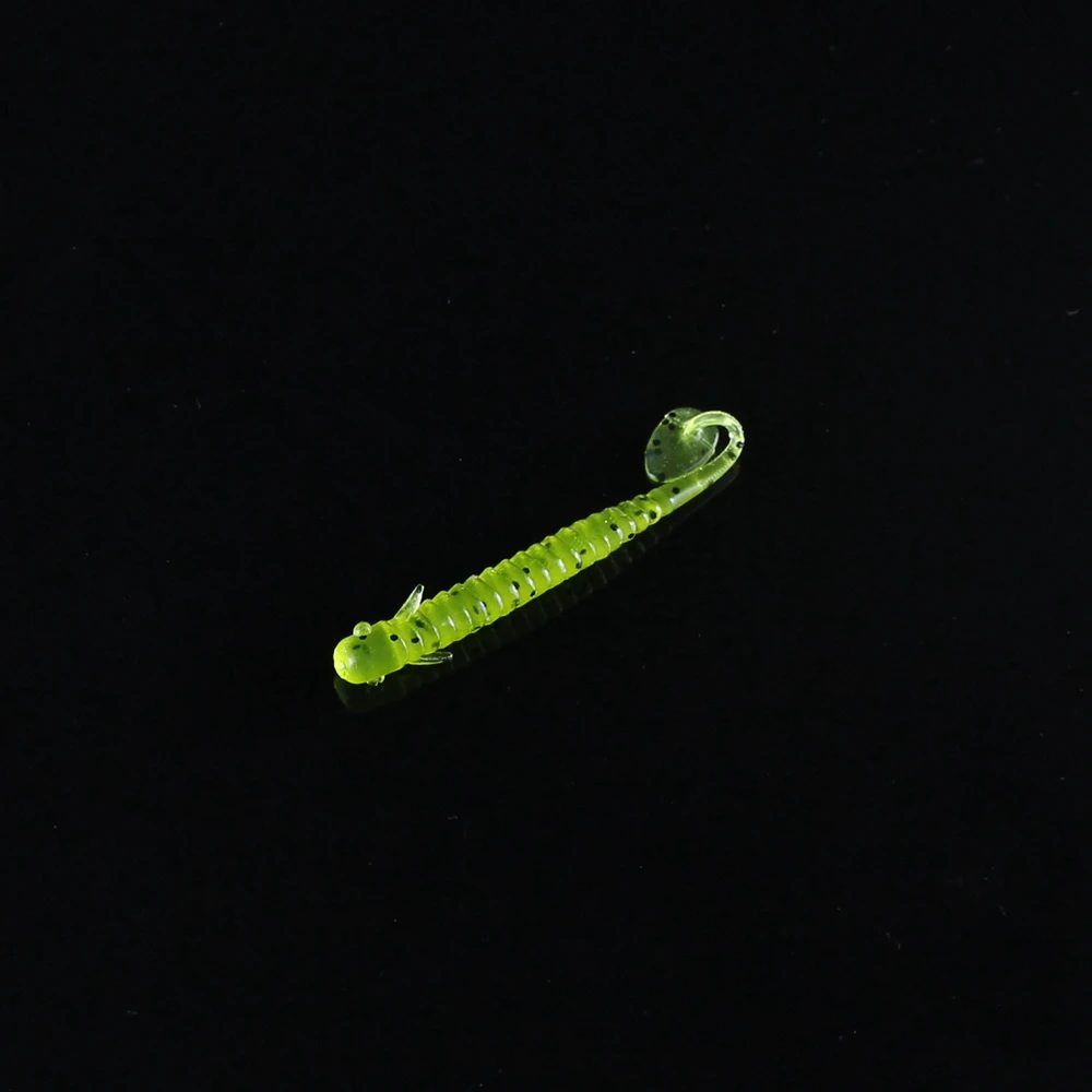 24pcsLot 8cm 2g 9 Colors Paddle Tail Soft Grubs 3D High Imitation Fish Lure Jig Head Soft Lure For Bass Fishing Mandarin Fish  (5)