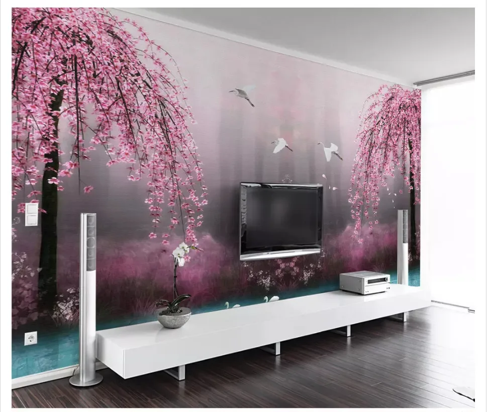 Beibehang пользовательские качества papel де parede папье peint обои пейзаж tvbackdrop papel де parede 3d фото обои