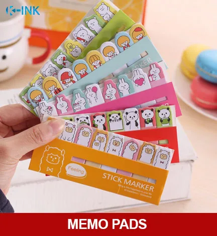 

New Kawaii Animal Sticker Post It Notes , Panda / Rabbit Cartoon animal Post It Bookmark Memo pads Sticky Notes as note pads