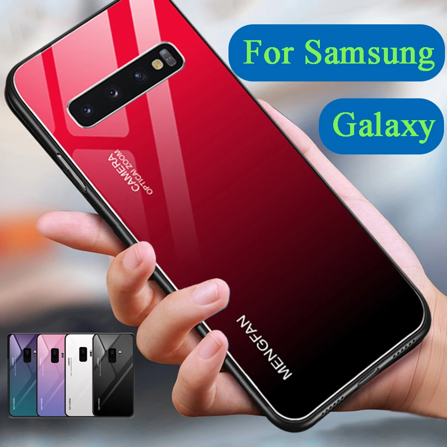 

s10 plus e case for samsung galaxy s9 s 10 9 9plus 10plus 10e cases on phone glass cover bumper fundas Colorful 10s 9s s10e back