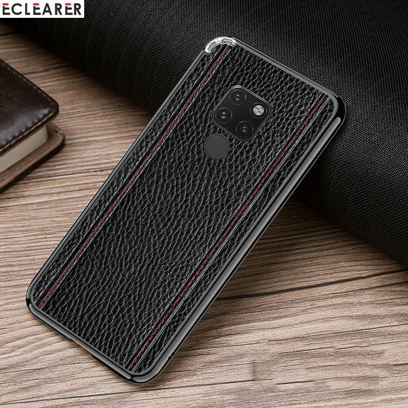 Металлический алюминиевый бампер для huawei mate 20/Pro/X из натуральной кожи, защитная наклейка, чехол для huawei mate 20, противоударный чехол