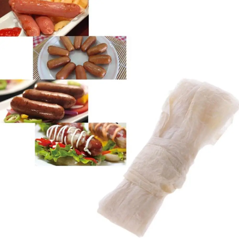 

10PCS 2.5m/8.2ft Dry Intestine Sausage Casing Coat Meat Processing DIY Meat Making Tools Cooking Tool Sets Diameter 28-30mm