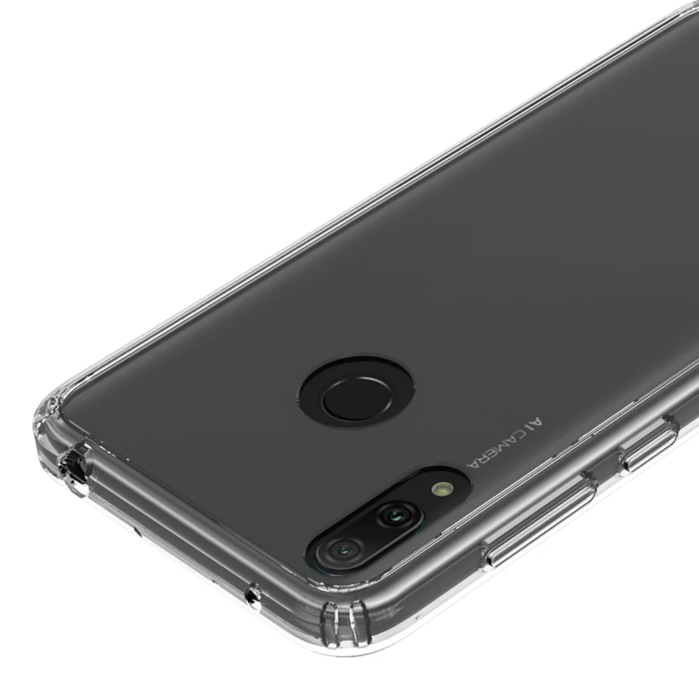 Для huawei Y7 чехол Кристальный Гибридный Бампер прозрачный жесткий акриловый чехол для телефона s для huawei Y7 Pro чехол Y 7 6,26 ''чехол
