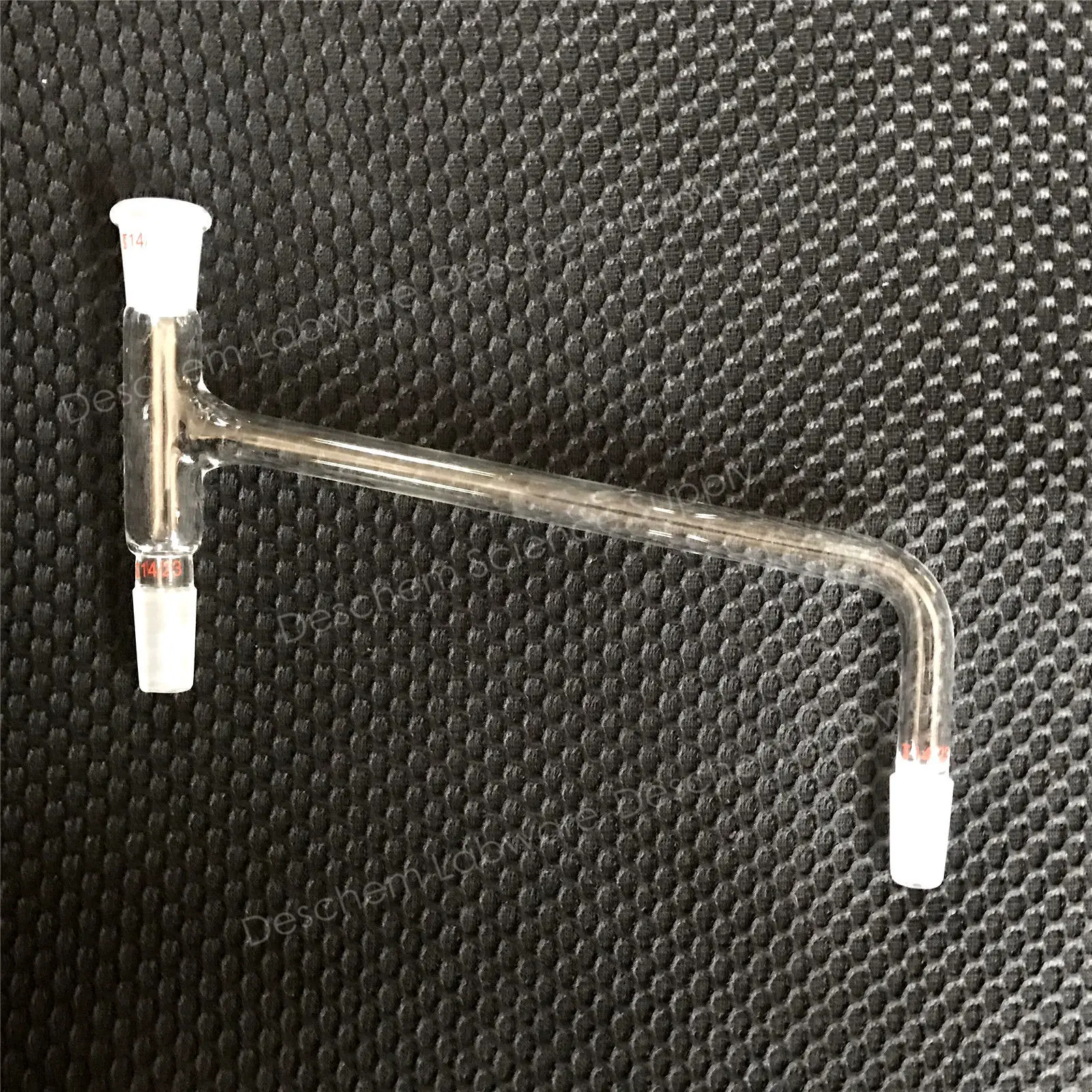 

14/23,Glass Three-Way Adapter,Distillation Head,Oblique Down Type,Lab Glassware