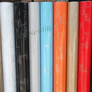 

Cabinet Vinyl Film Self Adhesive Wallpaper Wardrobe Cupboard Furniture Poster Kitchen Cabinet Wall Stickers Home decor 60cm wide