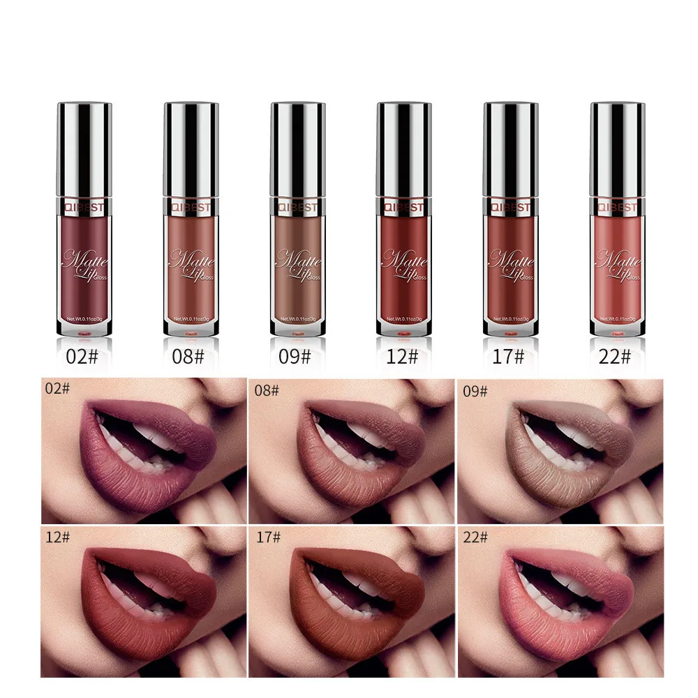 

24 color Waterproof makeup Matte Liquid Lip Gloss Smooth Lipstick Velvet liquid Long Lasting make up sexy cosmetics
