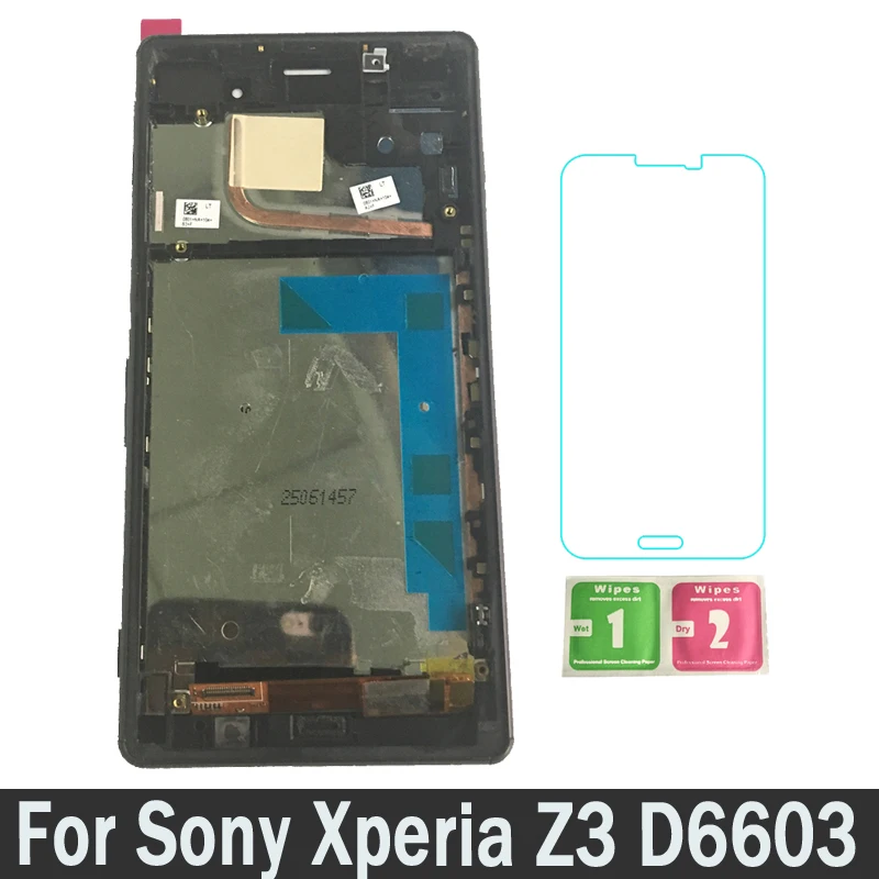 

LCDs For Sony Xperia Z3 D6603 D6633 D6643 D6653 LCD With Frame Display Touch Screen Digitizer Replacement Parts Assembly New